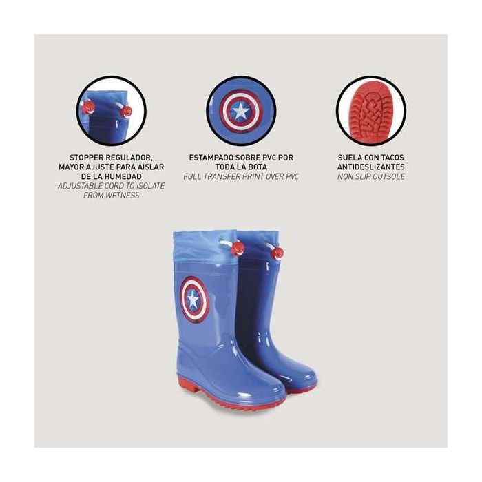 Botas lluvia pvc avengers talla t027 3