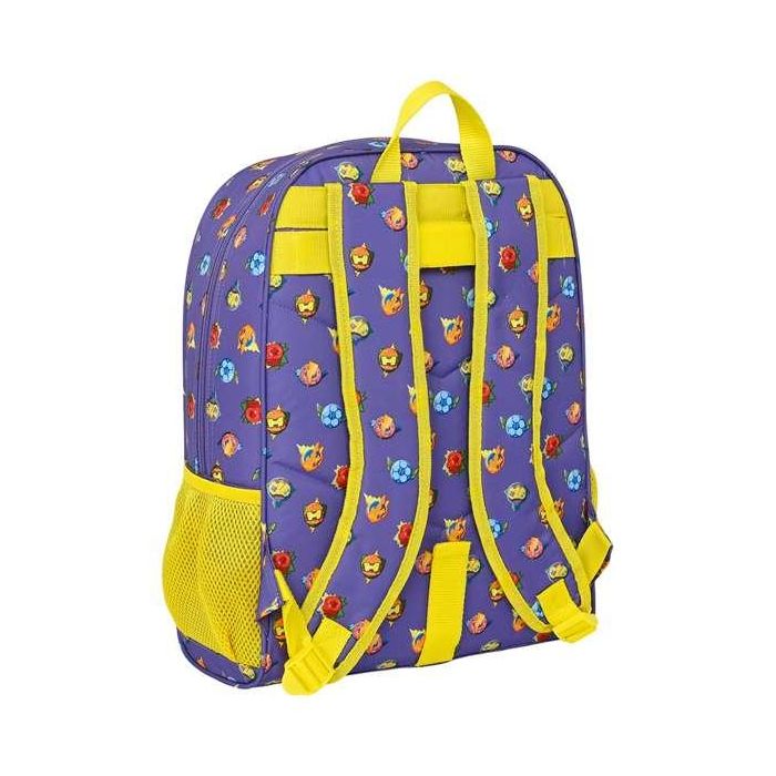 Mochila Escolar SuperThings Guardians of Kazoom Amarillo Morado 32 x 42 x 14 cm 4 Mochila Escolar SuperThings Guardians of Kazoom Amarillo Morado 32 x 42 x 14 cm 4