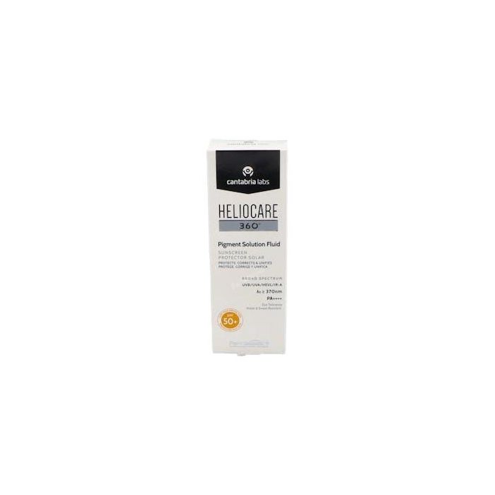 Heliocare 360° Protector Solar Fluido Pigmentaria SPF50+ Anti-Manchas con Pigmentos Nude 50ml - Unifica Tono, Ultraligero, Resistente al Agua