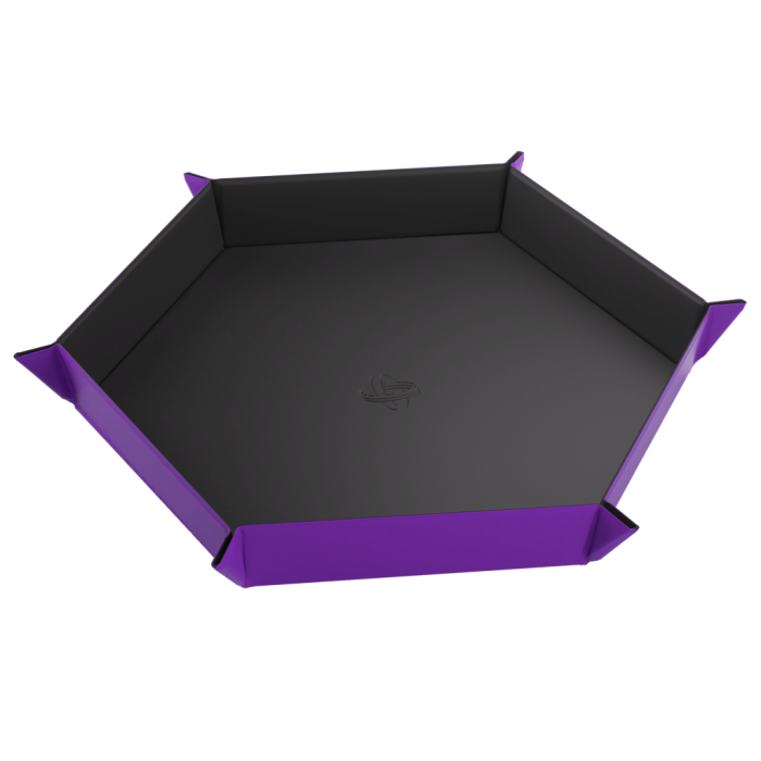 Magnetic Dice Tray Hexagonal Black/Purple