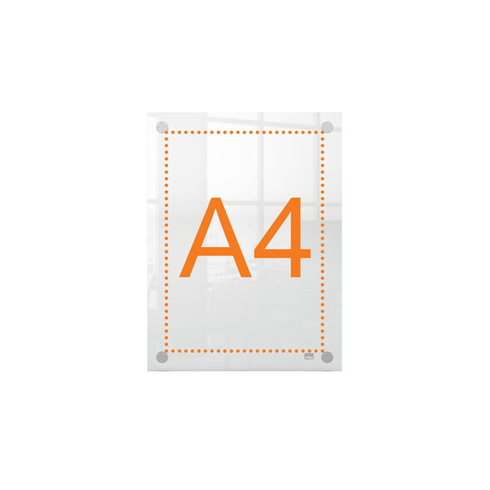 Pizarra blanca Nobo Transparente Acrílico 4