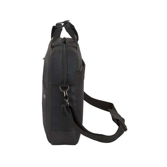 Safta Maletín para Portátil 15,6" Business 41x90x33cm Negro Nylon Gucci 900D + Piel PVC