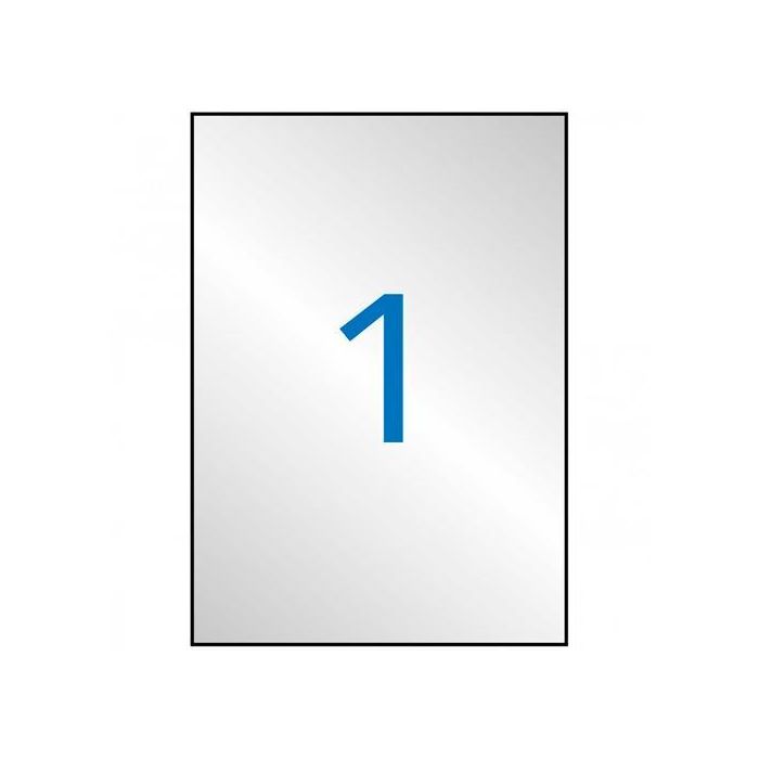 Apli Etiquetas Adhesivas Metalizadas 210x297 mm Láser C-Rectos 1 X 20H Plata Apli Etiquetas Adhesivas Metalizadas 210x297 mm Láser C-Rectos 1 X 20H Plata