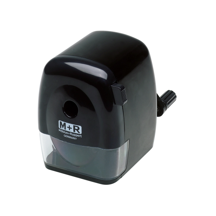 Mor Sacapuntas Sobremesa Manual Negro con Manivela y Abrazadera Antirotura 1