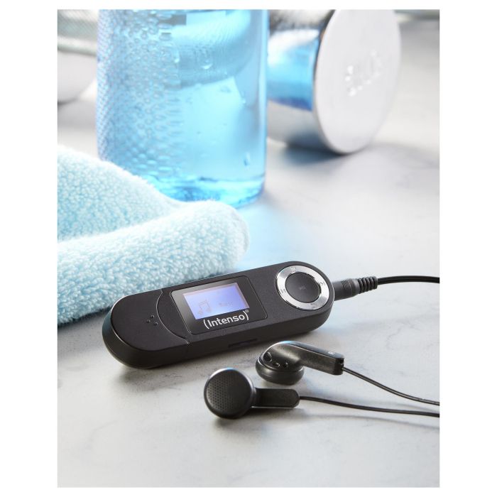 Intenso MP3 Player Music Walker, Reproductor MP3 64 GB Negro, Pantalla LCD, Compatible con Tarjeta MicroSD, Auriculares y Tarjeta de 16 GB Incluidos 5