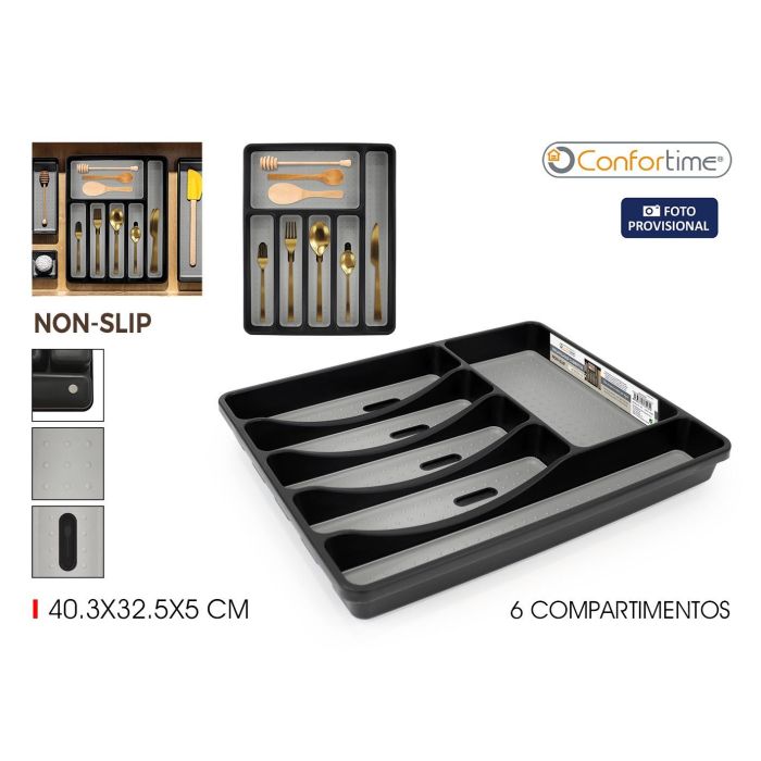 Organizador de Cubiertos Pp Nonslip 40.3x32.5 cm Confortime (10 Unidades) Organizador de Cubiertos Pp Nonslip 40.3x32.5 cm Confortime (10 Unidades)