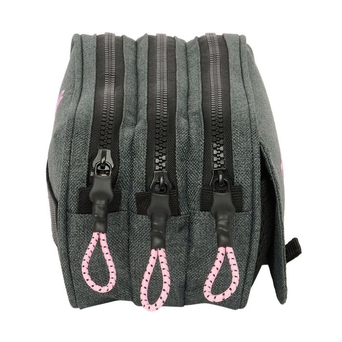 Portatodo Triple Kappa Silver pink Gris 21,5 x 10 x 8 cm 3