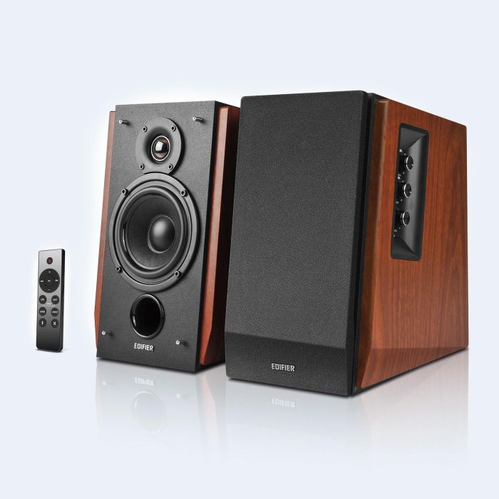 Edifier Altavoces de Estantería R1700BTs 2.0 Bluetooth 5.0, 66W RMS, Inalámbricos, Madera/Negro 3