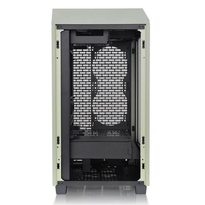 Thermaltake Tower 200 Mini Torre PC Verde con Soporte para Discos Duros 2.5/3.5 pulgadas y Ventiladores 120/140 mm 4