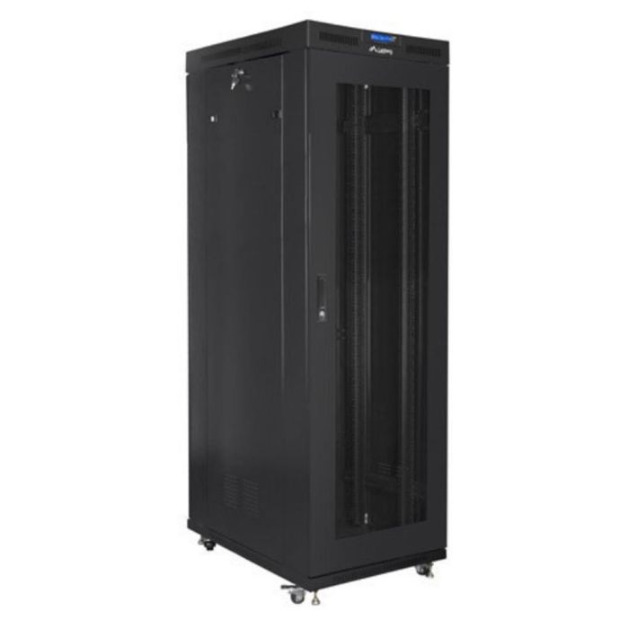 Lanberg Rack Servidor 19 Pulgadas 27U 800x1000 Negro con 6 Ventiladores Integrados, Puertas Perforadas y Carga 1200 kg 0 Lanberg Rack Servidor 19 Pulgadas 27U 800x1000 Negro con 6 Ventiladores Integrados, Puertas Perforadas y Carga 1200 kg 0