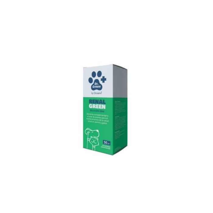 Dr. Green Veterinaria Renalgreen para Perros y Gatos 50 ml - Suplemento Líquido de Mantenimiento Renal con Cordyceps