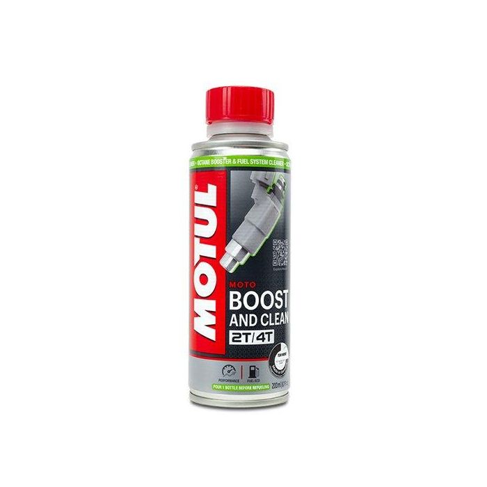 Motul MTL110873 Aditivo para Moto Combustible 2T/4T 200 mL - Limpiador Octanaje