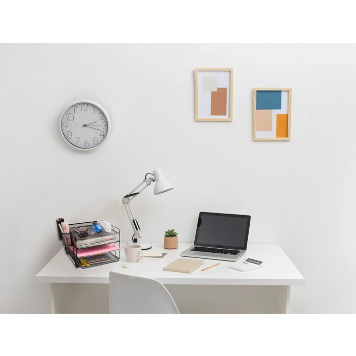 Q-connect Organizador de Sobremesa Bandeja Metálica Rejilla Negra con 4 Departamentos 315x20x175 mm 2