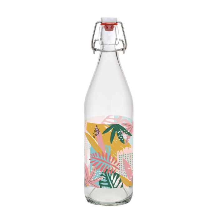 Botella de Cristal La Mediterránea Vidrio 1 L (12 Unidades) 3 Botella de Cristal La Mediterránea Vidrio 1 L (12 Unidades) 3
