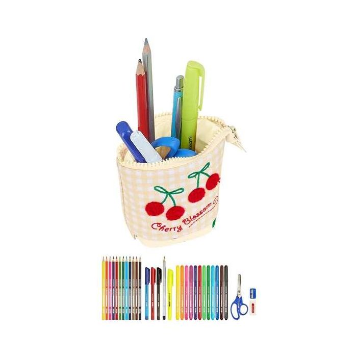 Estuche Cubilete Safta Cherry Beige (32 Piezas) 9 Estuche Cubilete Safta Cherry Beige (32 Piezas) 9