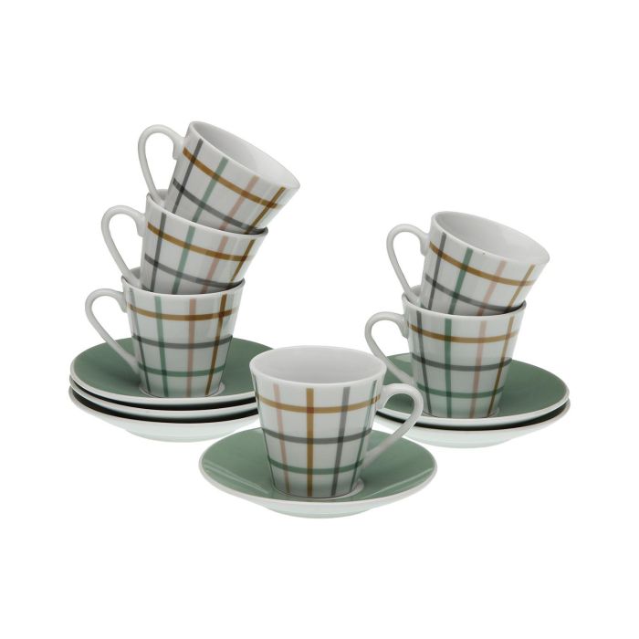 Set 6 Tazas Cafe Con Plato Peter Versa 5CM (2 Unidades) Set 6 Tazas Cafe Con Plato Peter Versa 5CM (2 Unidades)