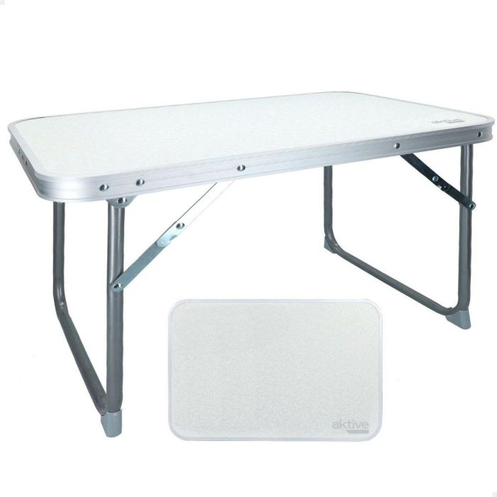 Mesa Plegable Aktive Blanco 60 x 40 x 40 cm (4 Unidades) 4