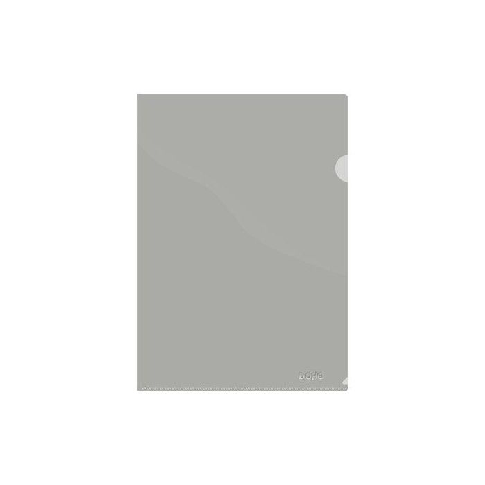 Dosier Angulo Recto Dohe Pp Premium 180Μ A4 Gris 8 unidades