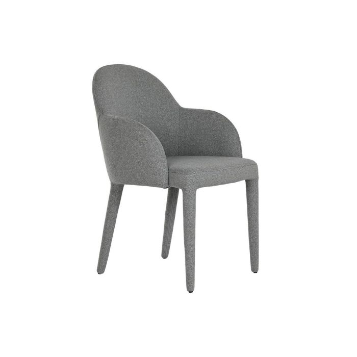 DKD Home Decor Silla Moderna Gris de Metal y Poliéster, Dimensiones 63x86x59 cm, con Asiento a 48 cm de Altura DKD Home Decor Silla Moderna Gris de Metal y Poliéster, Dimensiones 63x86x59 cm, con Asiento a 48 cm de Altura