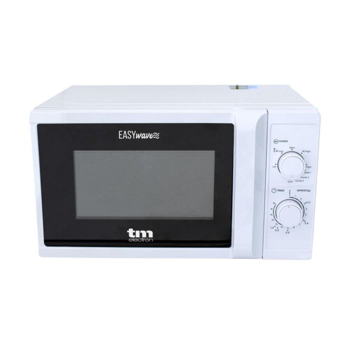 Microondas con Grill TM Electron Blanco 700 W 20 L 9 Microondas con Grill TM Electron Blanco 700 W 20 L 9