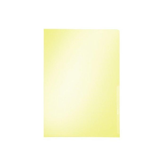 Dosier Angulo Recto Leitz Pvc 150Μ A4 Amarillo Paquete De 100