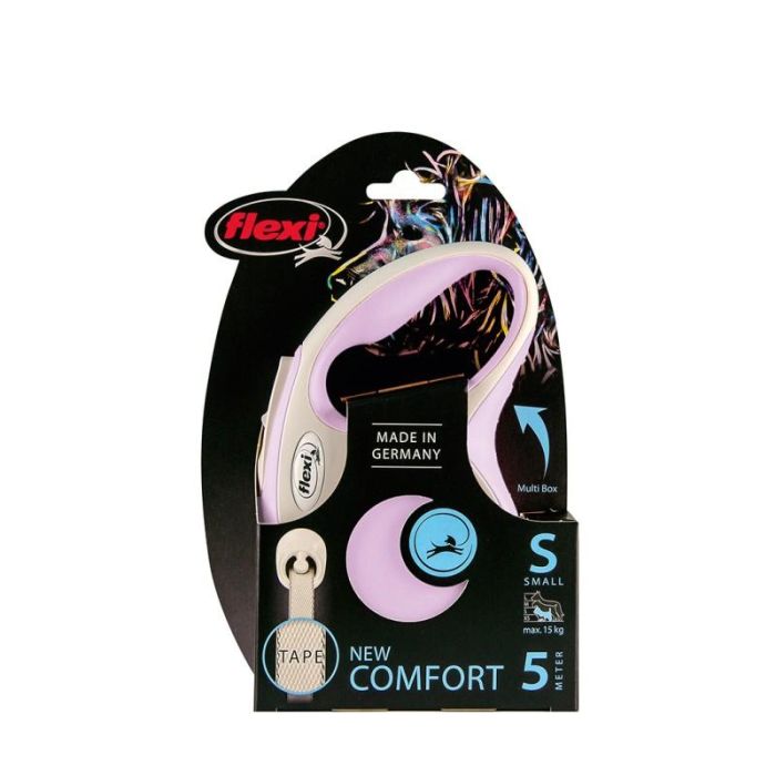 Correa para Perro Flexi NEW COMFORT Rosa Talla S 1