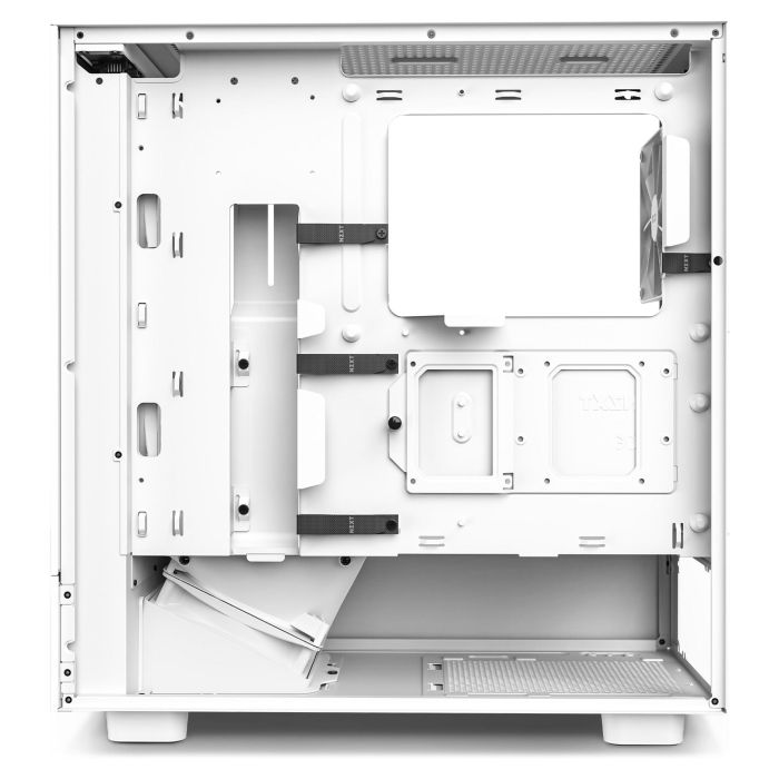 NZXT H5 Flow Midi Tower PC Blanco con Ventana Lateral y Filtro Anti-polvo. Soporta ATX, EATX, micro ATX, Mini-ITX. Máx. 16.5cm CPU cooler y 36.5cm GPU. 5