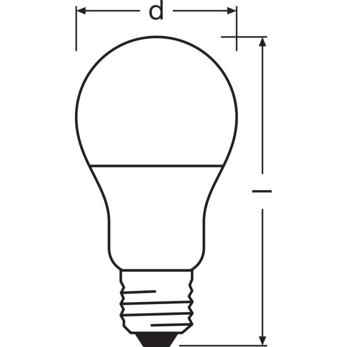 [LVE-4099854049620] Ledvance/Osram Bombilla LED "Classic" E27 8,5W 806Lm 2700K 200º IP20 - Blanco Muy Cálido 1