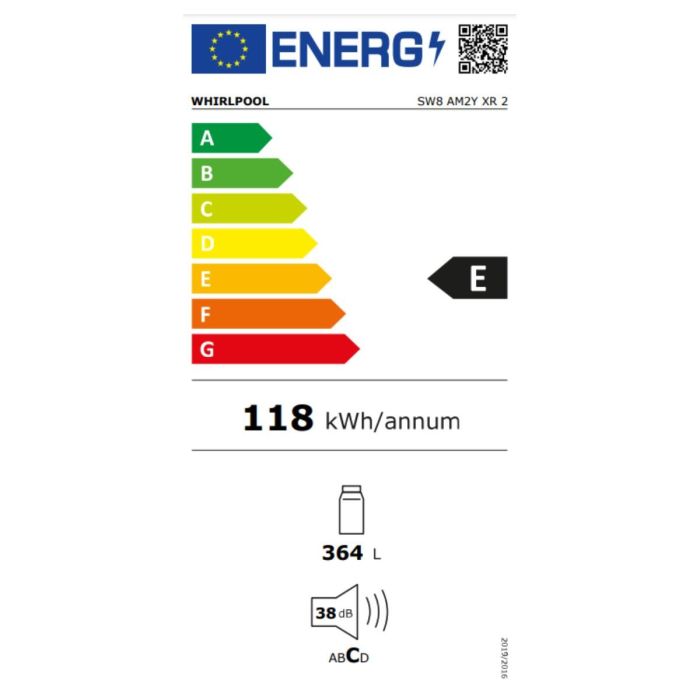 Frigorífico Whirlpool Corporation SW8AM2YXR2 Acero (187 x 60 cm) 1