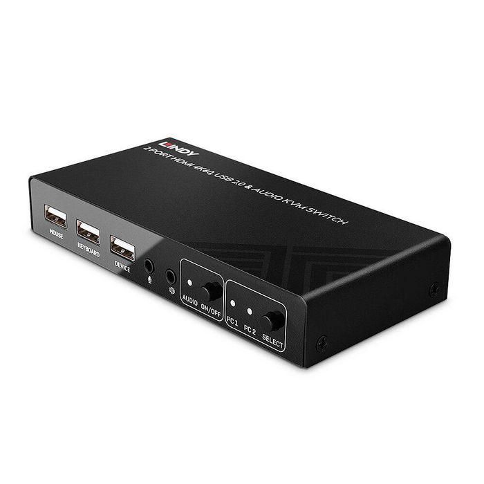 Lindy 2 Port HDMI 4K60, USB 2.0 and Audio KVM Switch Lindy 2 Port HDMI 4K60, USB 2.0 and Audio KVM Switch