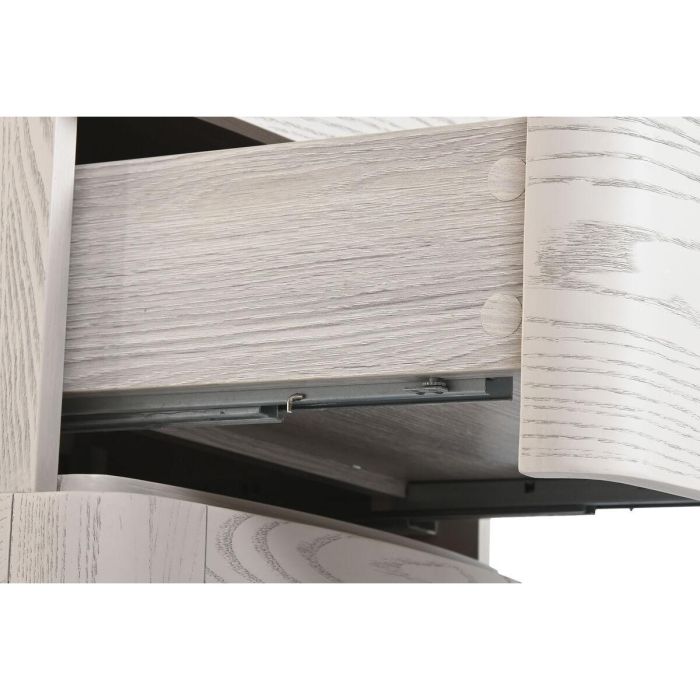 Mesita de Noche Home ESPRIT Gris claro 53 x 42 x 56,2 cm 5