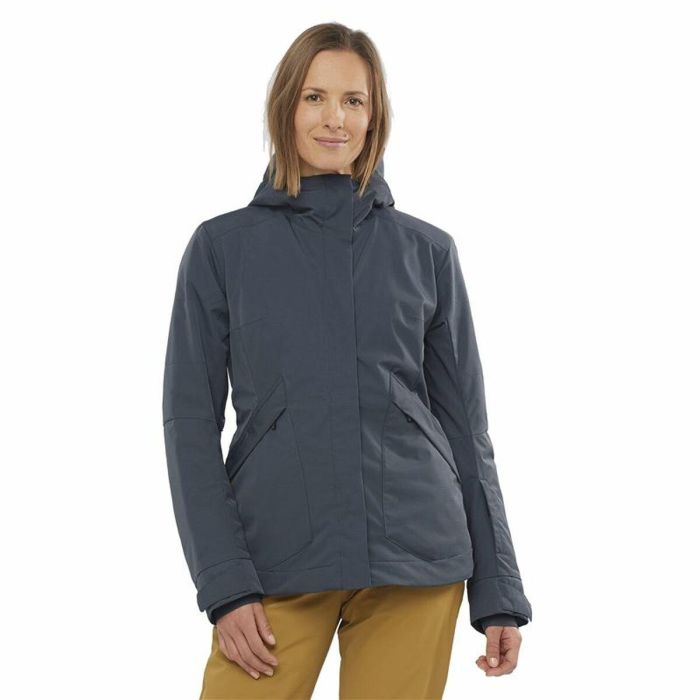 Chaqueta de Esquí Salomon Snow Rebel Mujer Gris 7