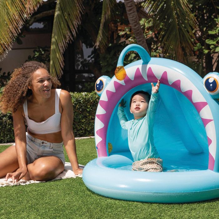 Intex 58400/58419Np Piscina Infantil Hinchable Angler Fish 127x102x86 cm con Parasol y Suelo Acolchado +12 Meses 6 Intex 58400/58419Np Piscina Infantil Hinchable Angler Fish 127x102x86 cm con Parasol y Suelo Acolchado +12 Meses 6