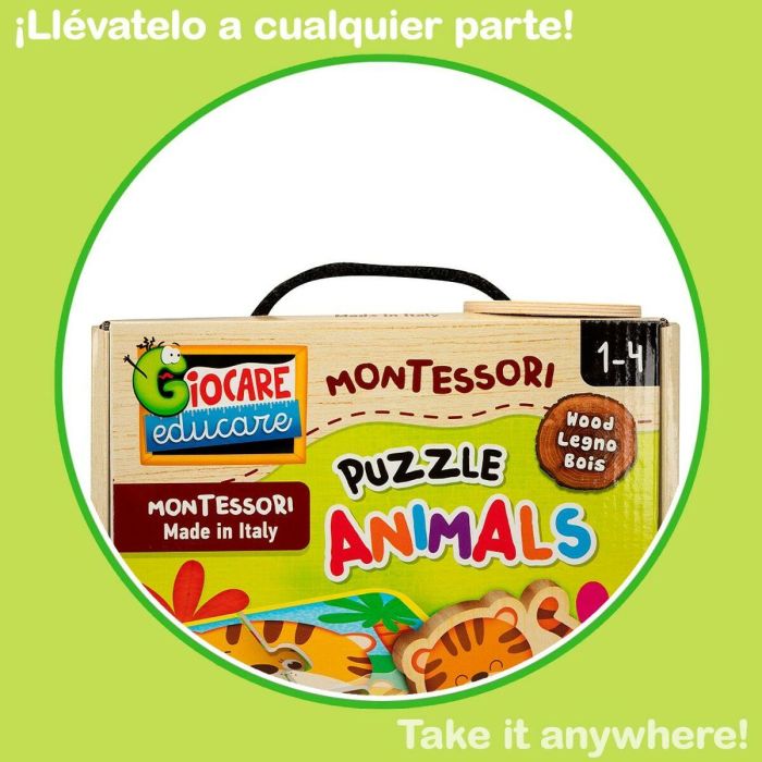 Puzzle Infantil Lisciani Animales 16 Piezas 16 x 1 x 16 cm (6 Unidades) 3