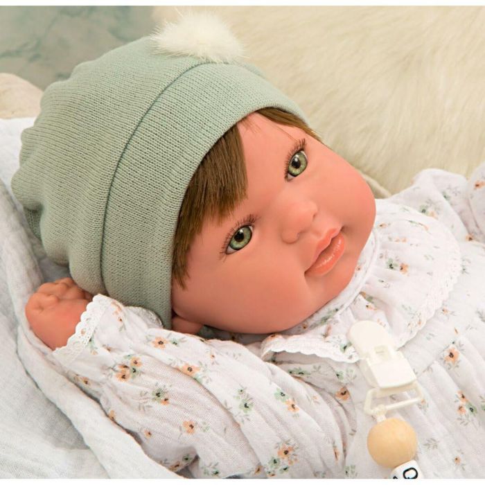 Muñeca reborn arias 45 cm paulina c/manta 2
