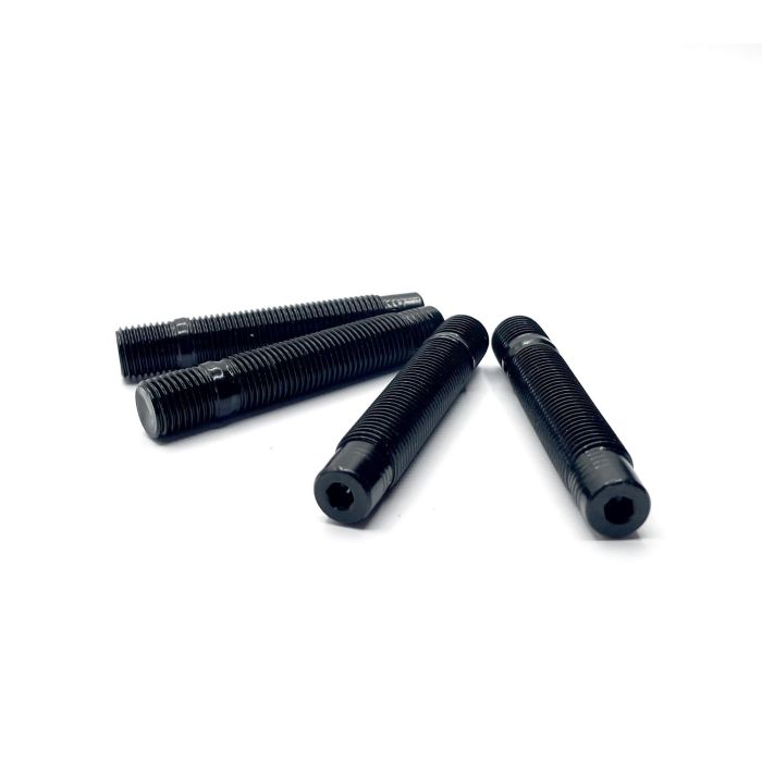 Omp OMPS09741401 Juego de 4 Espárragos M14x1.25 Doble Rosca Largo 100 mm Llave Allen Negro Din 10.9 2