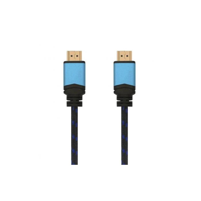 AISENS - CABLE HDMI V2.0 PREMIUM ALTA VELOCIDAD / HEC 4K@60HZ 18GBPS, A/M-A/M, NEGRO/AZUL, 0.5M 1
