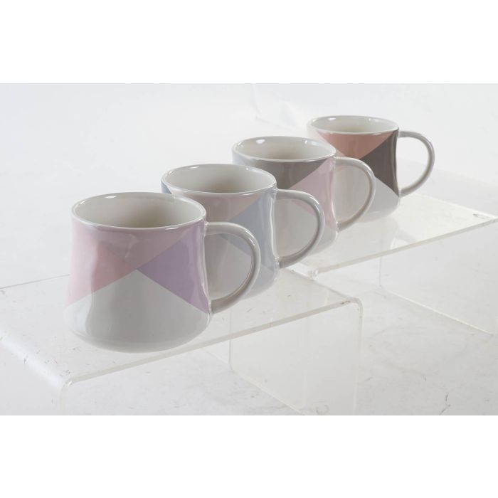 DKD Home Decor Mug Taza Moderna de Gres 385ml Colores Surtidos Apta Microondas y Lavavajillas - Pack de 12 Unidades 2 DKD Home Decor Mug Taza Moderna de Gres 385ml Colores Surtidos Apta Microondas y Lavavajillas - Pack de 12 Unidades 2