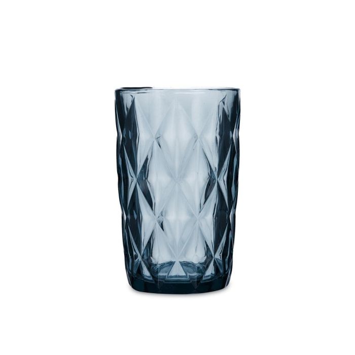 Quid Vaso Alto Vidrio Maia 40 cL (6 Unidades) Azul con Relieve 0 Quid Vaso Alto Vidrio Maia 40 cL (6 Unidades) Azul con Relieve 0