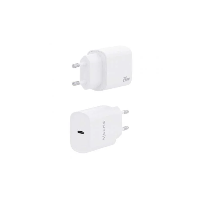 AISENS - CARGADOR USB-C PD3.0 1 PUERTO 1xUSB-C 20W, BLANCO 2