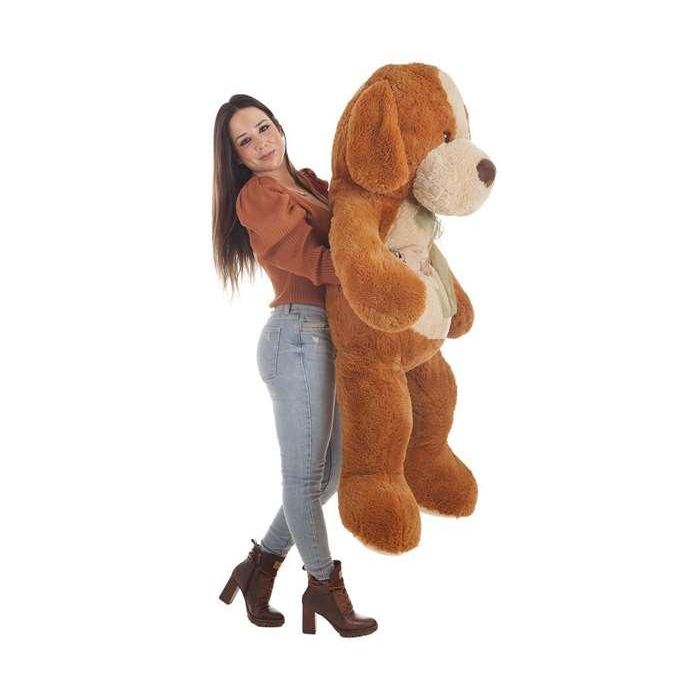 Peluche perro marron jal 140 cm 2 Peluche perro marron jal 140 cm 2