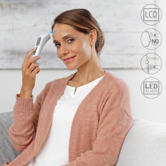 Medisana TM 760 Termómetro sin contacto para medición precisa, Visor LED, señal sonora, función de memorias, dispositivo médico certificado. 3 Medisana TM 760 Termómetro sin contacto para medición precisa, Visor LED, señal sonora, función de memorias, dispositivo médico certificado. 3