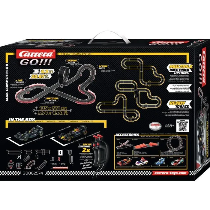 Carrera Pista de Carreras Max Competition 6,3 m, Coches a Escala 1/43, Carrera GO, A Partir de 6 Años 1