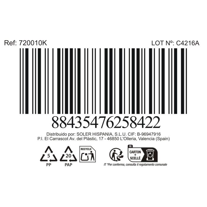 La Mediterranea Bol Aperitivo Japonés D'Han 15.5 x 7.7 cm Set de 6 (18 Unidades) 14