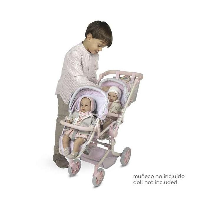 Silla gemelar plegable -novedad - multiposicion para muñecas de hasta 52 cm. 2 Silla gemelar plegable -novedad - multiposicion para muñecas de hasta 52 cm. 2