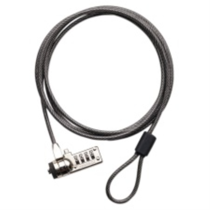 Targus DEFCON CL Cable Antirrobo de Acero 2.1m para Portátil con Ranura de Seguridad - Cerradura de Combinación de 10.000 Códigos sin Llave
