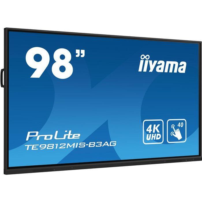 iiyama TE9812MIS-B3AG pantalla de señalización Diseño de quiosco 2,49 m (98") LCD Wifi 400 cd / m² 4K Ultra HD Negro Pantalla táctil Procesador incorporado Android 11 24/7 2 iiyama TE9812MIS-B3AG pantalla de señalización Diseño de quiosco 2,49 m (98") LCD Wifi 400 cd / m² 4K Ultra HD Negro Pantalla táctil Procesador incorporado Android 11 24/7 2
