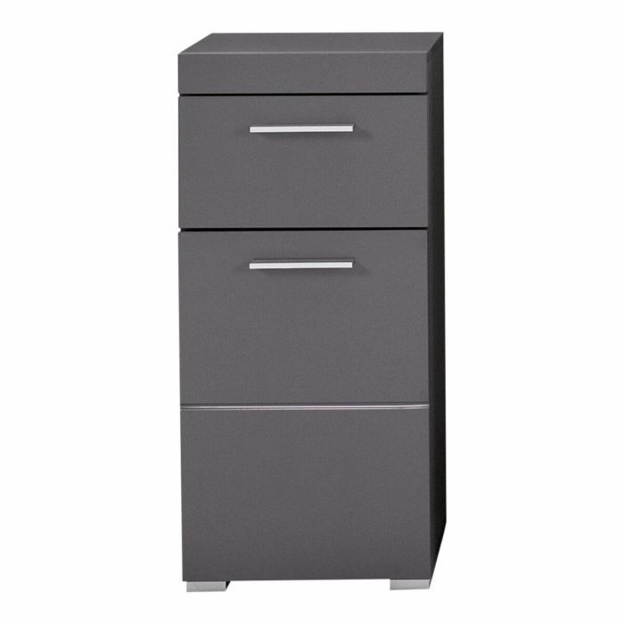 Trendteam Mueble de Baño Bajo Amanda - 1 Puerta y 1 Cajón - Gris - L37xP31xH79 cm Trendteam Mueble de Baño Bajo Amanda - 1 Puerta y 1 Cajón - Gris - L37xP31xH79 cm