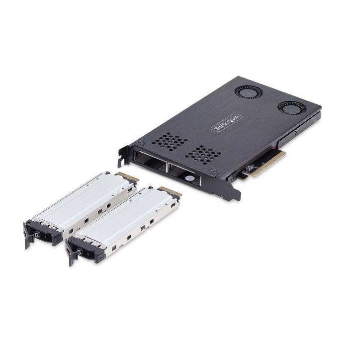 Adaptador para Disco Duro Startech 2M2-REMOVABLE-PCIE Negro 1