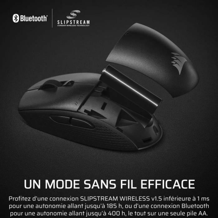 CORSAIR COR1728619337548 Ratón Gaming Inalámbrico M55 Wireless Negro Simétrico 1 CORSAIR COR1728619337548 Ratón Gaming Inalámbrico M55 Wireless Negro Simétrico 1